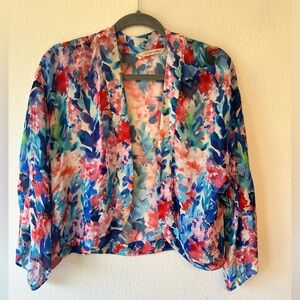 Soft Surroundings Multicolored Open Blouse Size Large